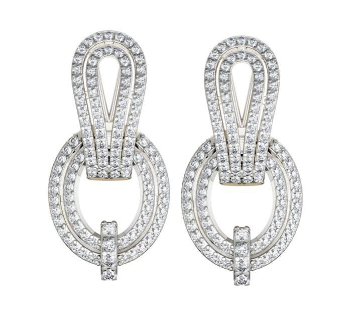 Diamond Contemporary Ear Clips - Jewelslane