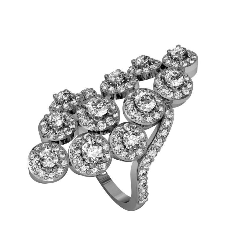 Angelic Diamond Cocktail Ring - Jewelslane