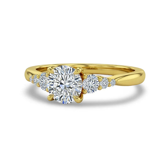 Wibe Round Brilliant Cut Diamond Solitaire Ring - Jewelslane