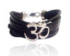 Wide Band Calligraphic OM Bracelet - Jewelslane