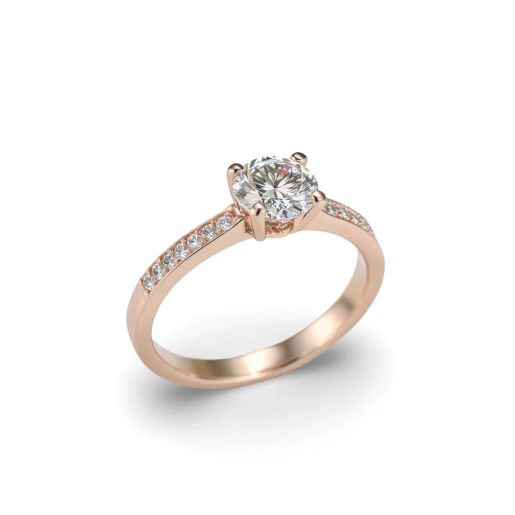 Willma Round Brilliant Lab Diamond Engagement Ring - Jewelslane