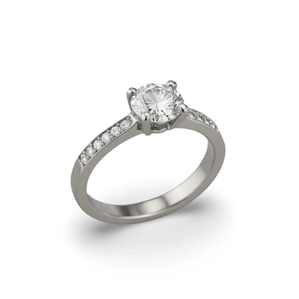 Willma Round Brilliant Lab Diamond Engagement Ring - Jewelslane