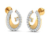Wina Diamond Eartops in 14k Hallmarked Gold - Jewelslane