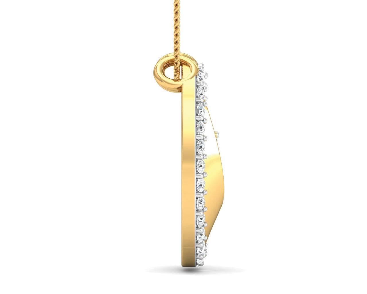 Wina diamond pendant in Gold - Jewelslane