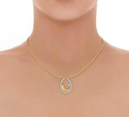 Wina diamond pendant in Gold - Jewelslane