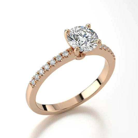 Winnie Lab Grown Diamond Solitaire ring - Jewelslane