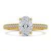 Wona Oval Shape Lab Diamond Solitaire Ring - Jewelslane