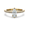 Wyn Marquise Shape Lab Diamond Solitaire Ring - Jewelslane