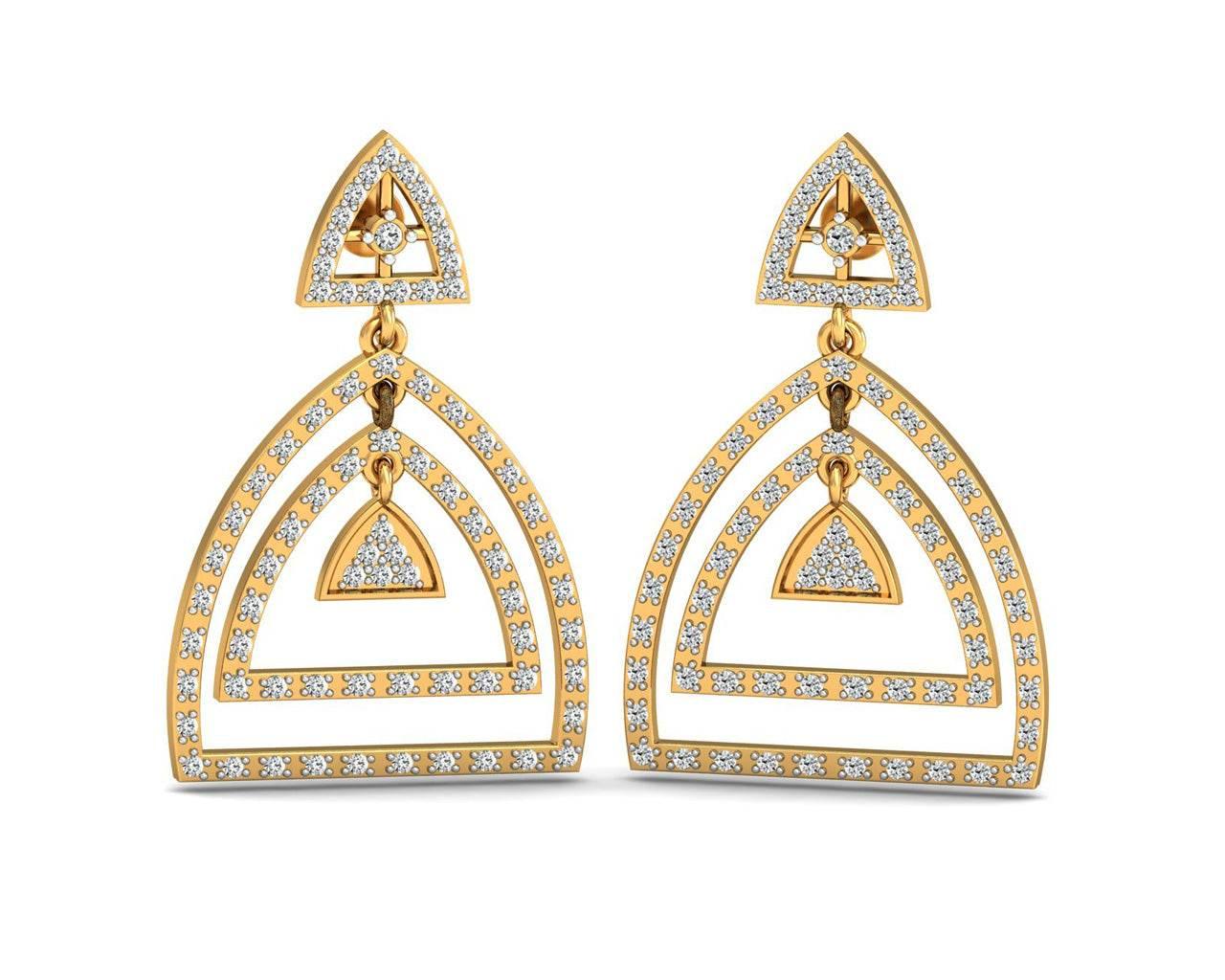 Zulaikha Diamond Earrings - Jewelslane