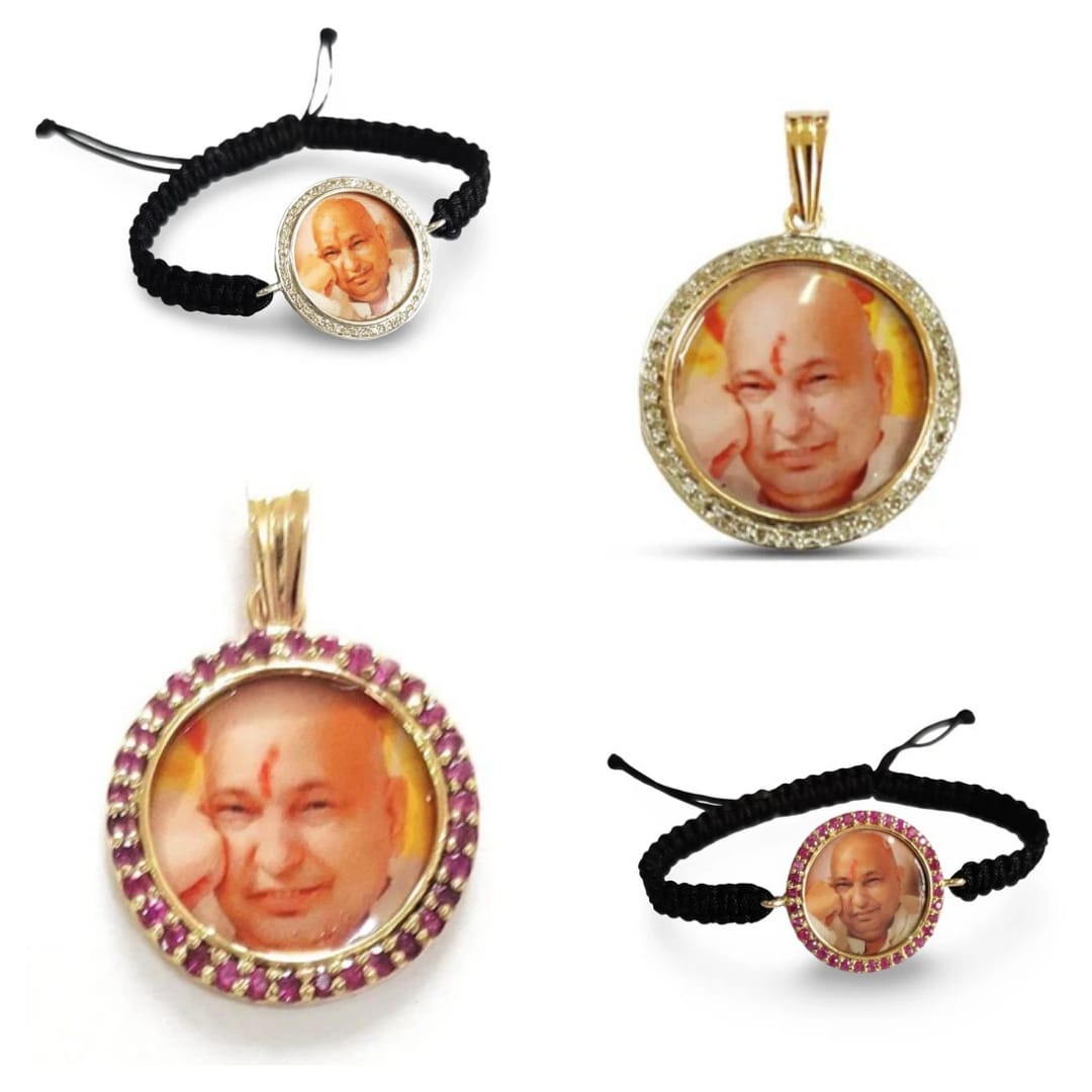 Guru Ji ka Bracelet & Jai Guru Ji Pendant in Silver and Gold