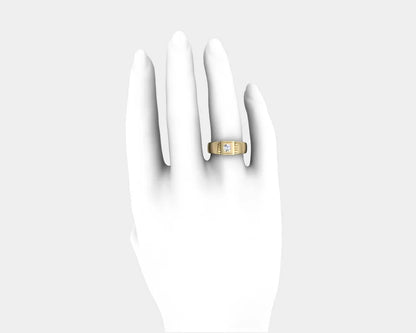 Akshay Men's Solitaire Engagement Ring - Jewelslane