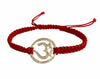 Aumkaara full diamond Om Bracelet in Silver 20mm size - Jewelslane