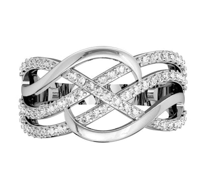 Captivating wide diamond Band - Jewelslane