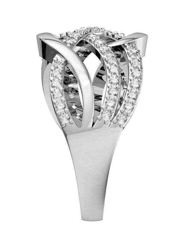 Captivating wide diamond Band - Jewelslane