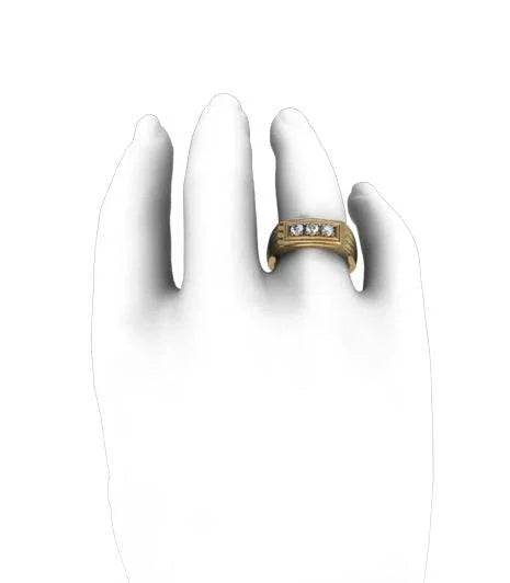 Aarav Diamond Engagement Band - Jewelslane