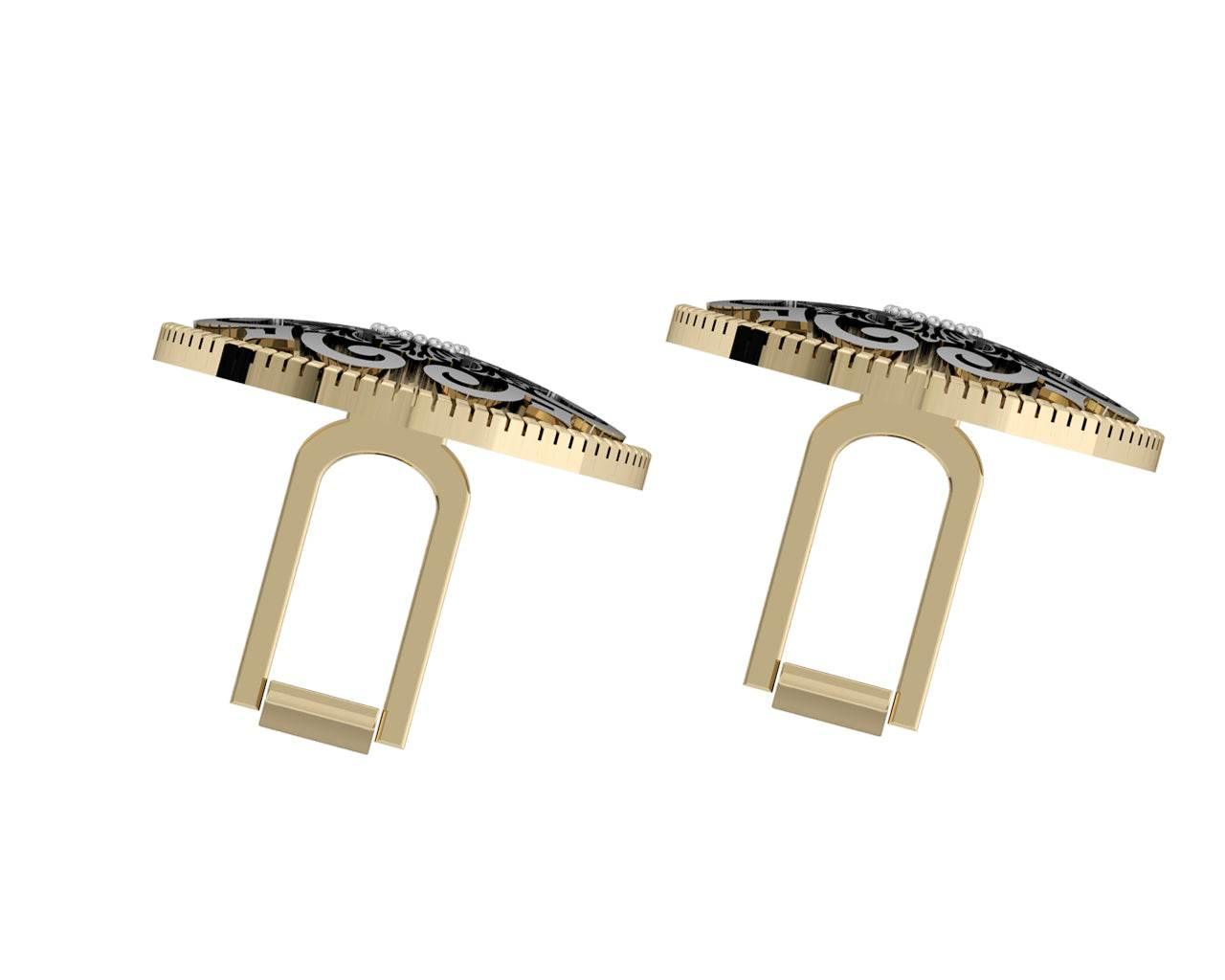 Alfred Gold cufflinks - Jewelslane