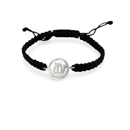 Allah Single Diamond Bracelet in Silver - Jewelslane

