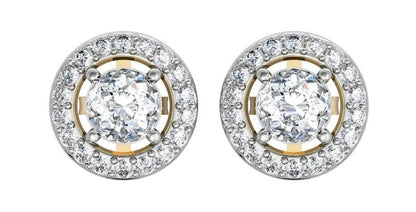 Alluring Diamond Solitaire Cluster Earring - Jewelslane