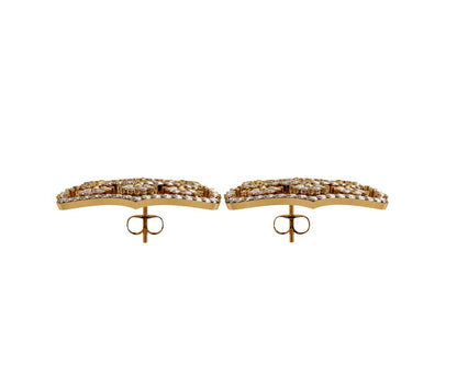 Alluring Diamond cluster danglers - Jewelslane