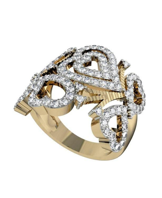 Amor Diamond Hearts Band - Jewelslane