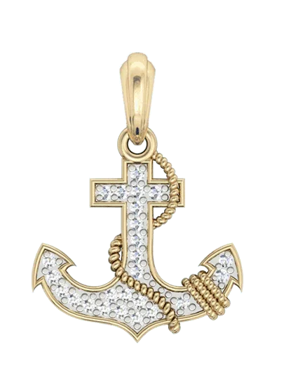 Anchor Charm in Gold - Jewelslane