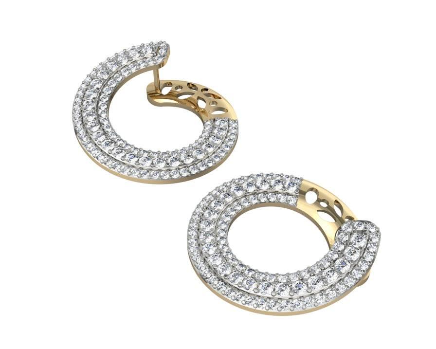 Appealing Diamond Hoops - Jewelslane