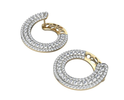 Appealing Diamond Hoops - Jewelslane