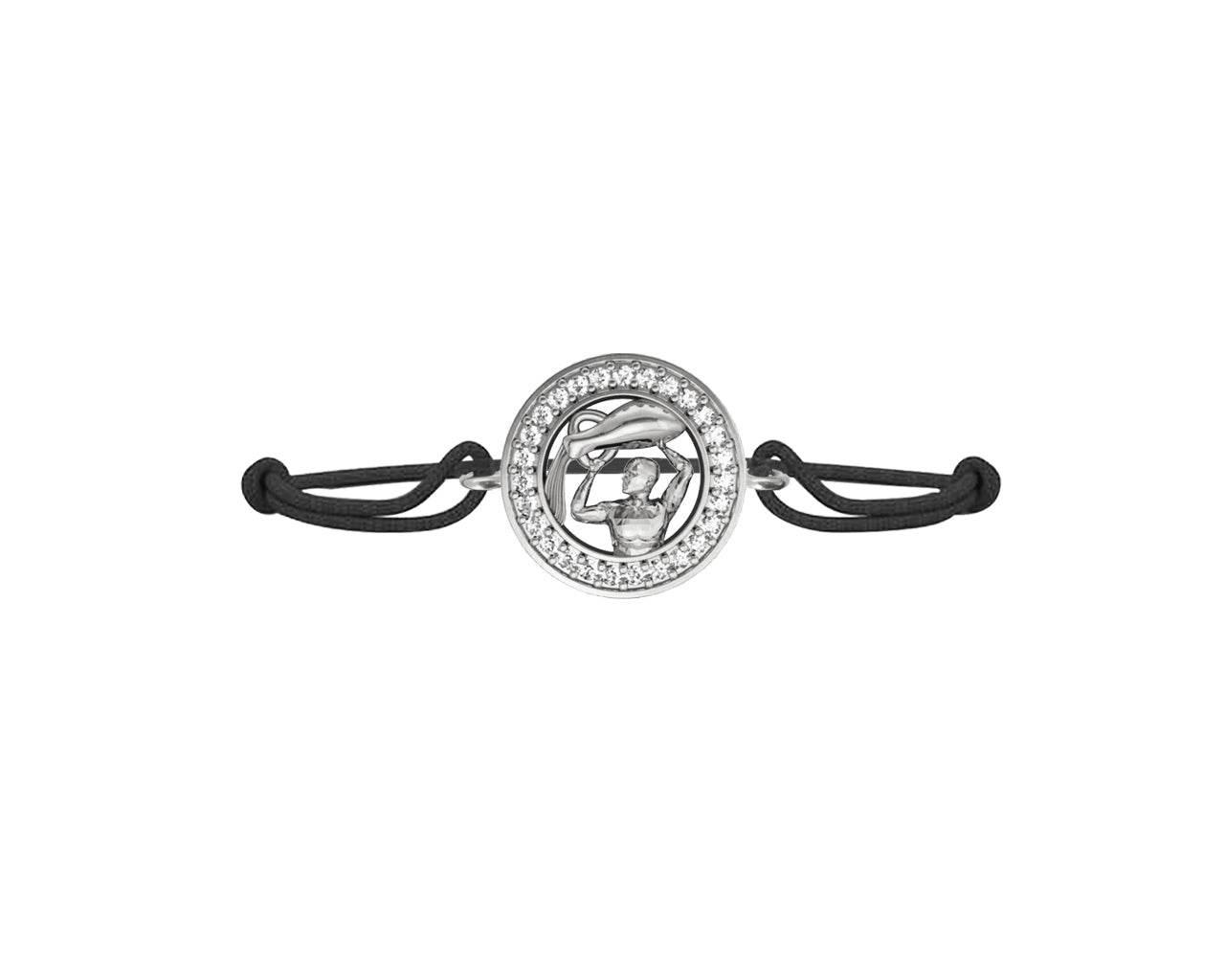 Aquarius Bracelet in Silver Studded with 27 Certified Diamonds - Jewelslane
