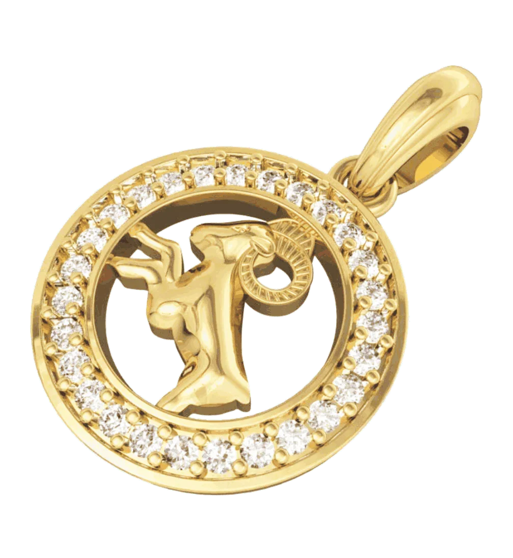 Aries Charm in Gold - Jewelslane