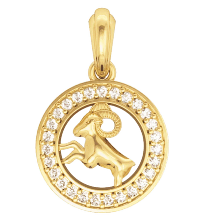 Aries Charm in Gold - Jewelslane