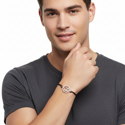 Aumkaara Om Bracelet with Diamond - jewelslane
