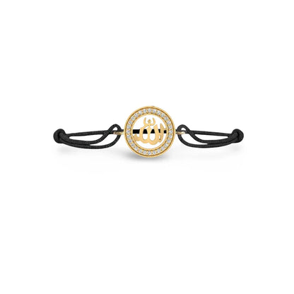 Auspicious Allah Bracelet in gold with diamonds - Jewelsalne