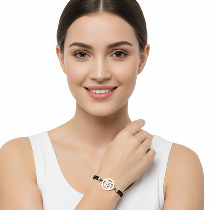 Auspicious Ik Onkaar Charm Silver Bracelet for Girls - Jewelslane