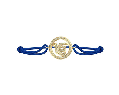 Ik Onkaar Full Diamond Gold Bracelet - Jewelslane