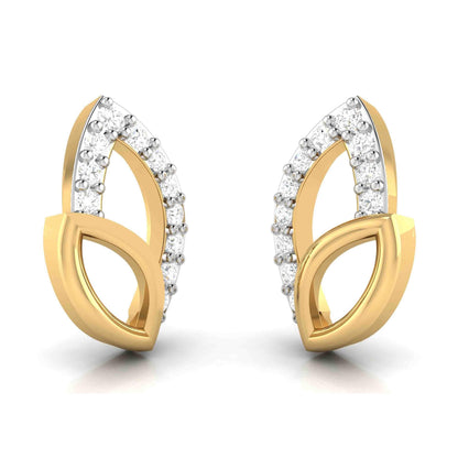 Belle Diamond Studs in 14k Gold - Jewelslane
