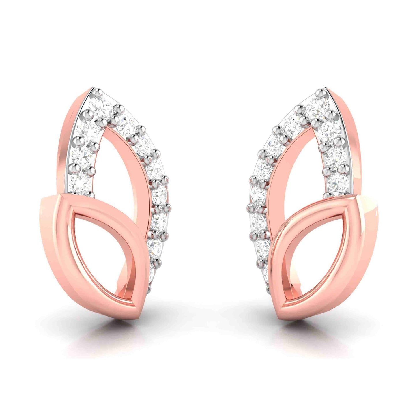 Belle Diamond Studs in 14k Gold - Jewelslane