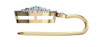 Blue Topaz Eartops - Jewelslane