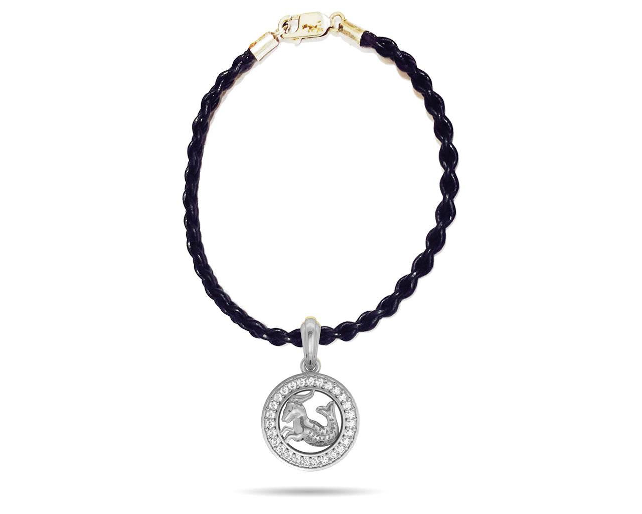 Capricorn Charm in Silver - Jewelslane