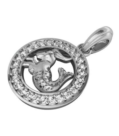 Capricorn Charm in Silver - Jewelslane