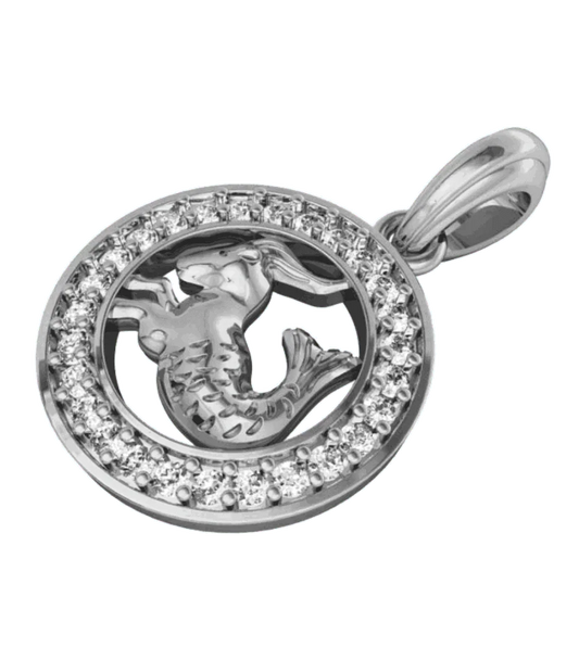 Capricorn Charm in Silver - Jewelslane