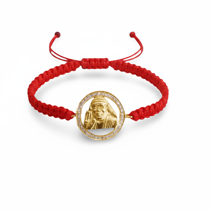 Om Sai Gold & Diamond Bracelet