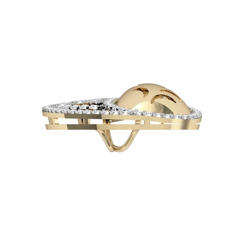 Contemporary Two tone diamond Pendant - Jewelslane