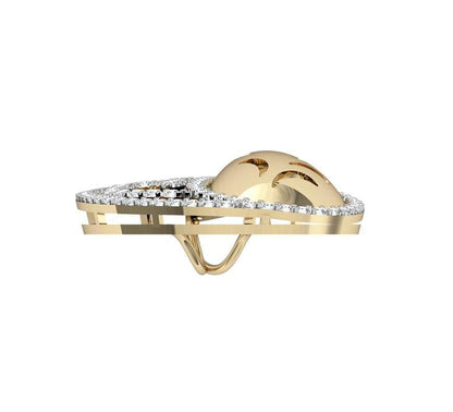 Contemporary Two tone diamond Pendant - Jewelslane