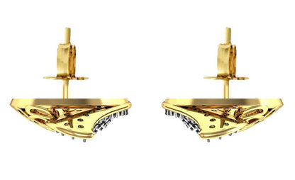 Designer Diamond Ear studs - Jewelslane