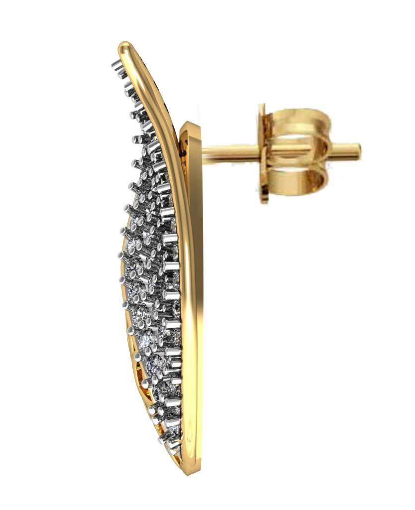 Designer Diamond Ear studs - Jewelslane