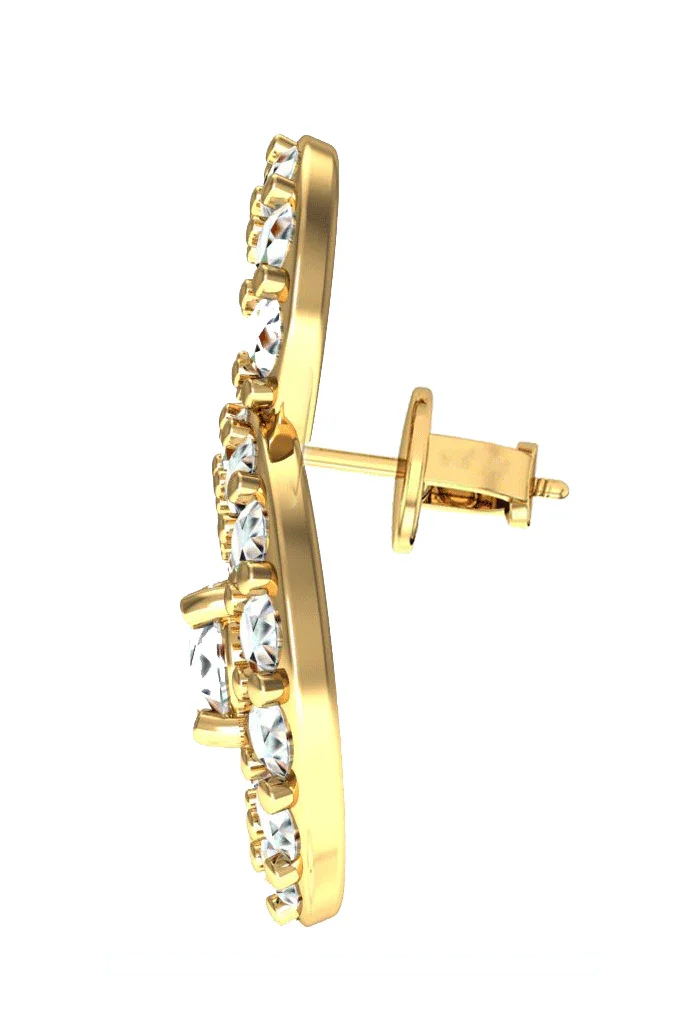 Diamond Daily wear Eartops - Jewelslane