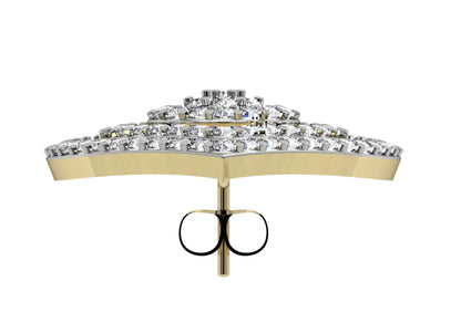 Diamond Danglers with Baguettes - Jewelslane