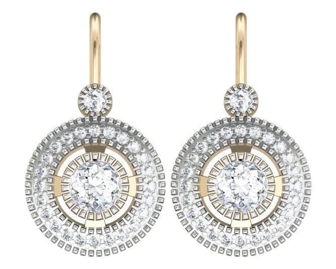 Diamond Solitaire Tops on Hook - Jewelslane