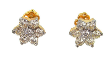 Diamond Floral Cluster Earring - Jewelslane