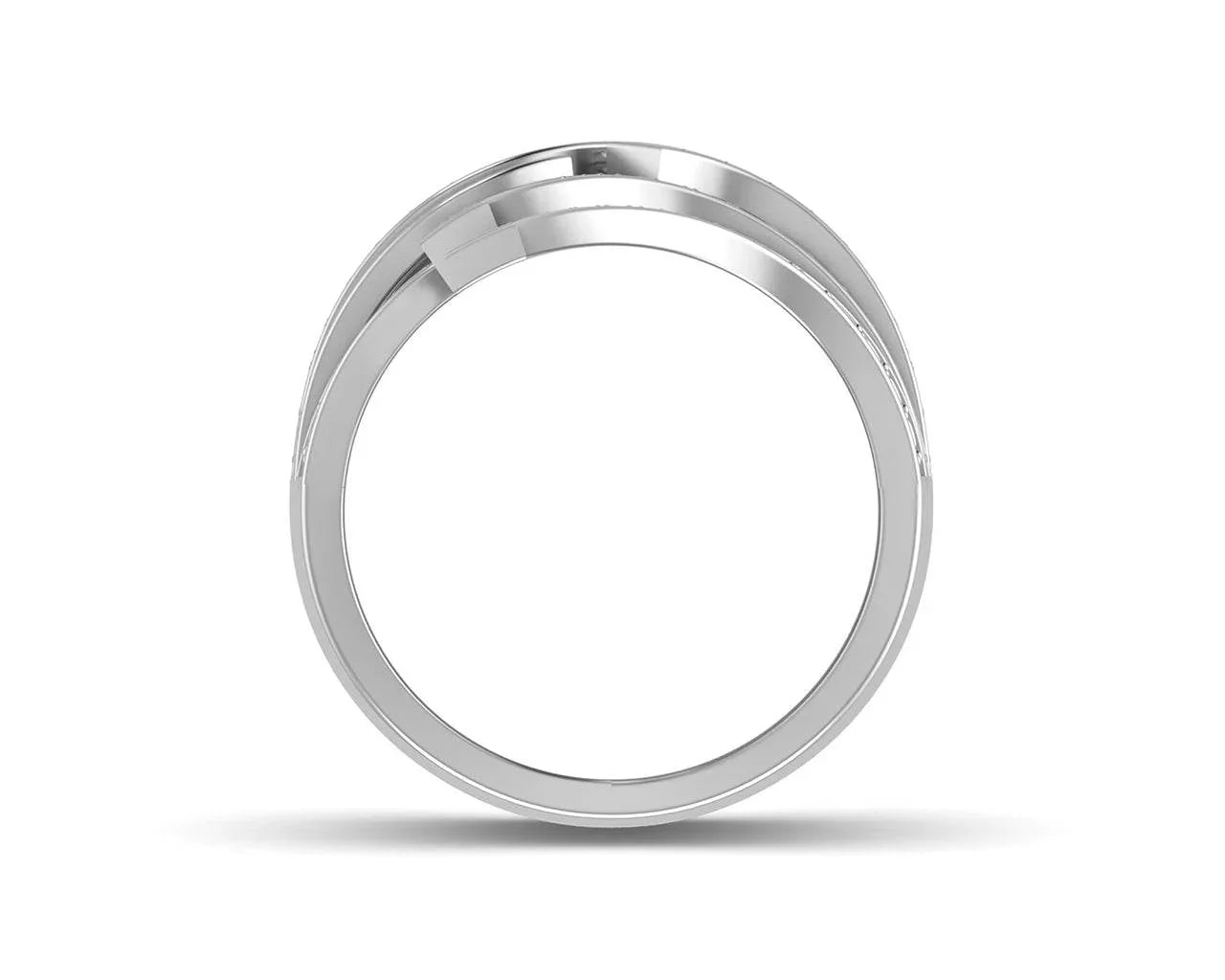 Edana Wide Diamond Band In 14k gold - Jewelslane